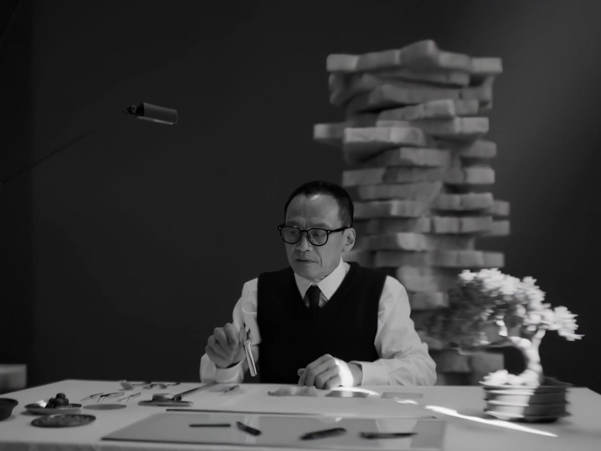 KlassiC. × Yi-Wen Chen — The worktable and towering layered forms